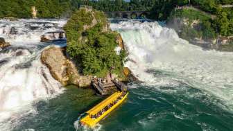 Rhyfall Mändli - Schifffahrt am Rheinfall