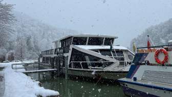 Rhystern Tössegg im Schnee