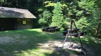 Blockhütte Birch 1975 mit Grillplatz