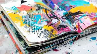 PaperARTist open sketchbook A5 landscape format no spiral bin ac358a18 74f2 4a3c b12f 014e77718b0e 3