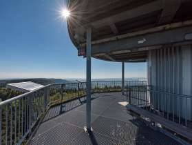 Hagenturm Merishausen Aussicht von der obersten Plattform des Hagenturms in Merishausen