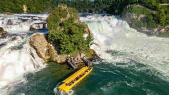 Rhyfall Mändli - Schifffahrt am Rheinfall