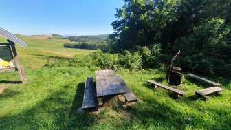 Grillstelle Schwarzer Stein