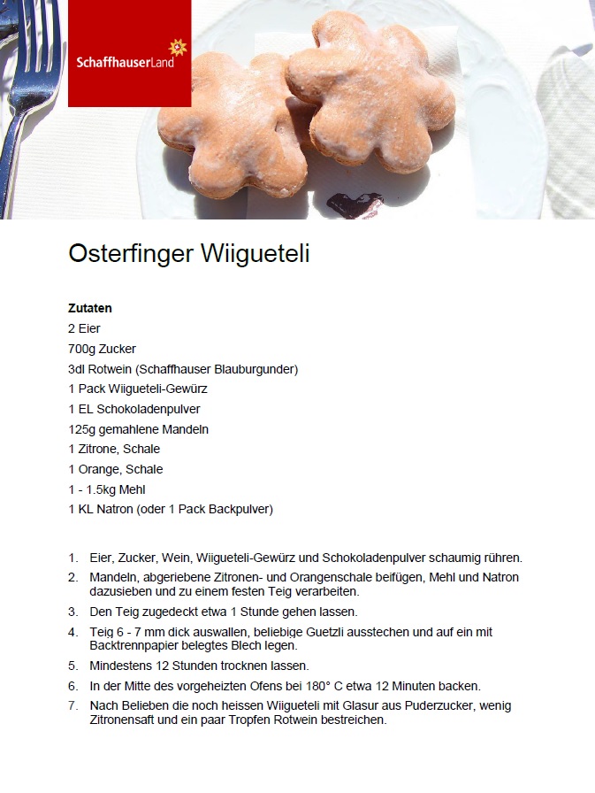 Rezept Osterfinger Wiigueteli